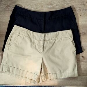 2 Pairs The Limited Drew Fit Shorts Womens Size 8 Cotton Comfy Casual Minimalist